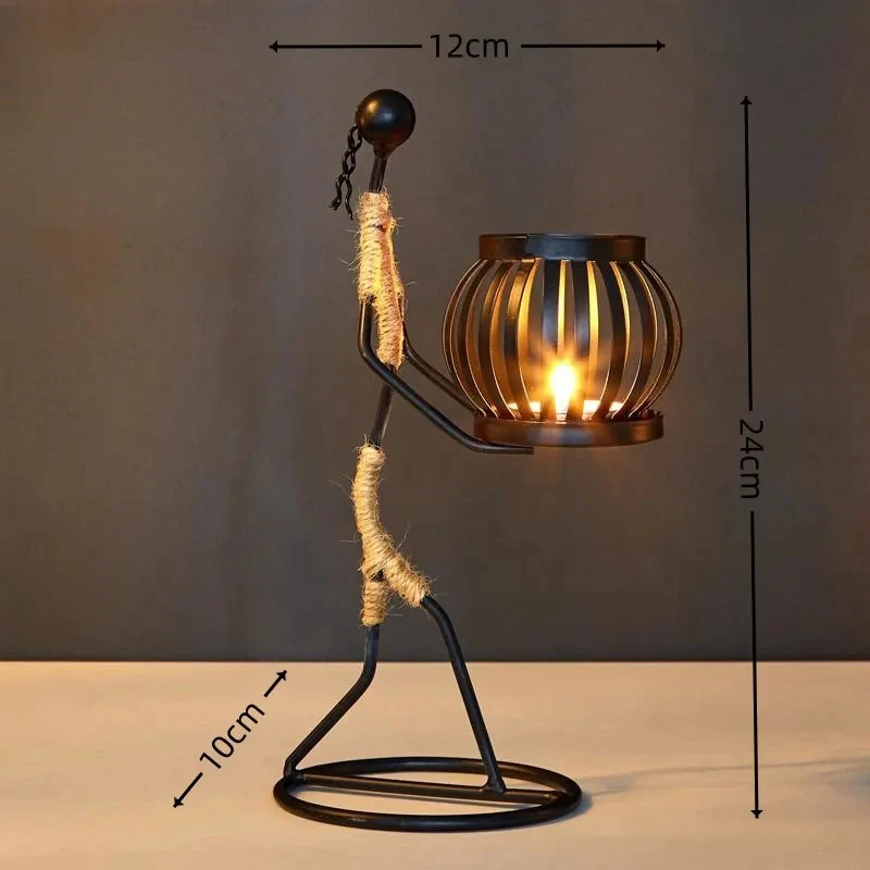 Tribal Wire - Metal Art Candle Holder - Image 9