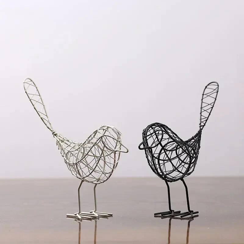 Metal Wire Bird Sculptures - Image 8
