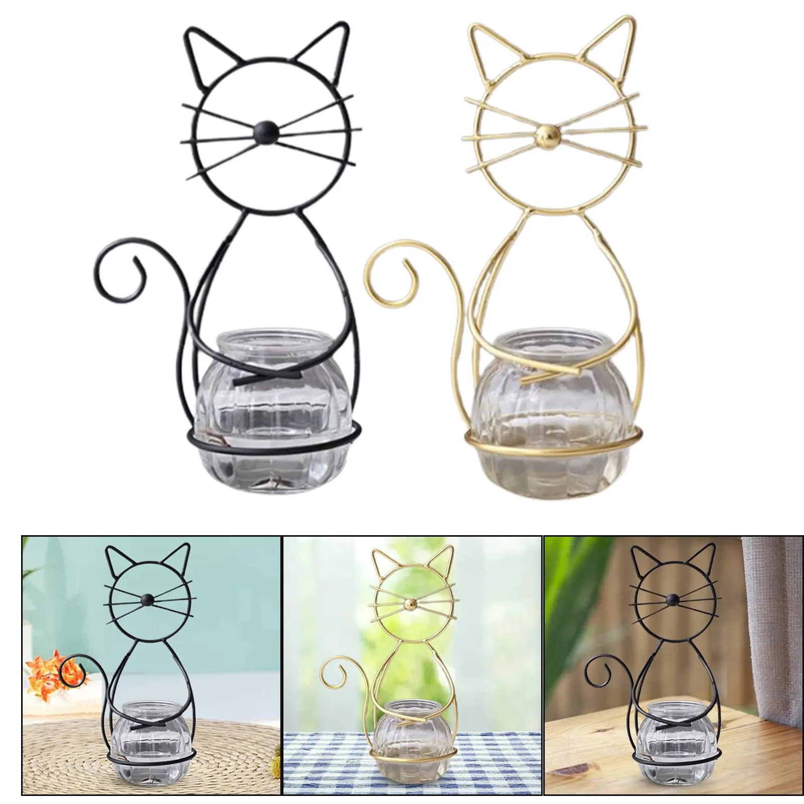Metal Cat Hydroponic Planter - Image 6