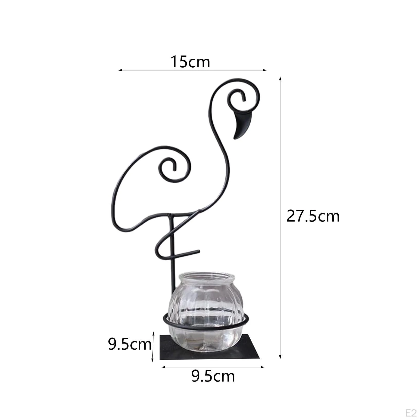 Metal Flamingo Hydroponic Planter - Image 5