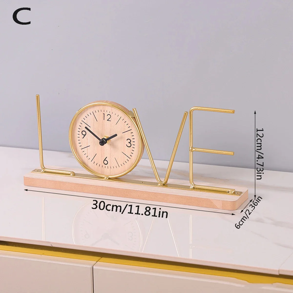 Metal Word Clock – Table Decor with Clock - Image 10