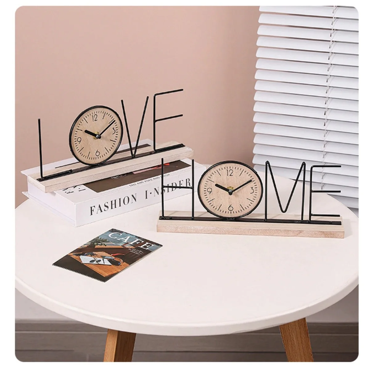 Metal Word Clock – Table Decor with Clock - Image 3