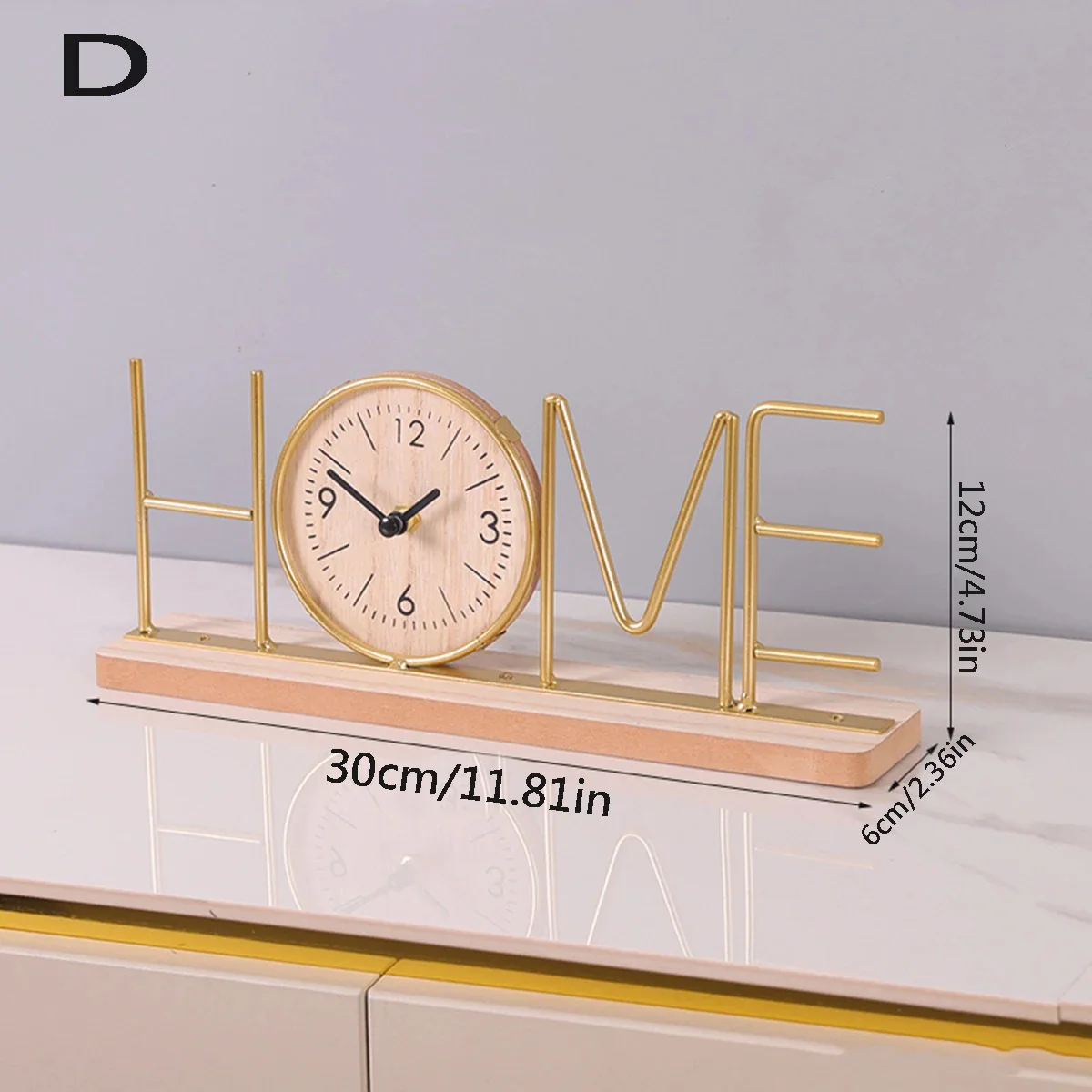 Metal Word Clock – Table Decor with Clock - Image 7