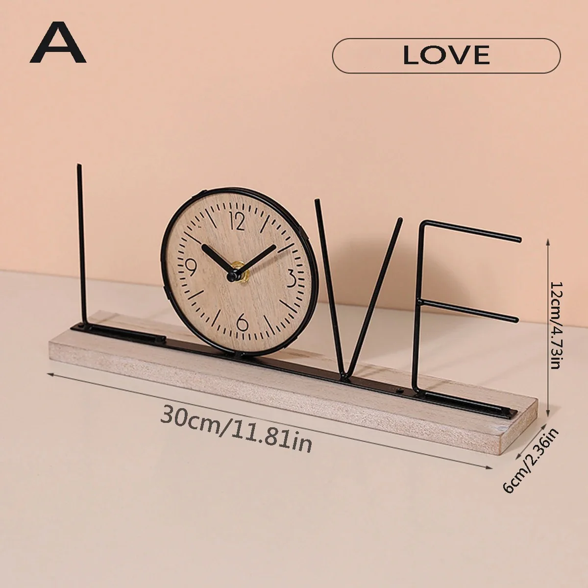 Metal Word Clock – Table Decor with Clock - Image 8