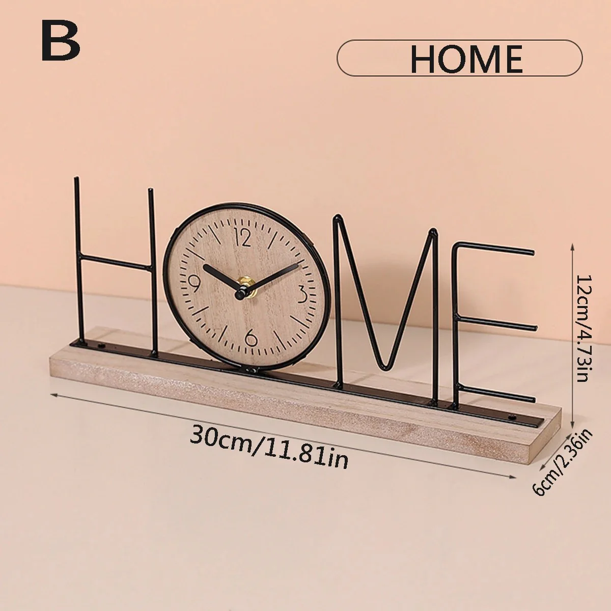Metal Word Clock – Table Decor with Clock - Image 9