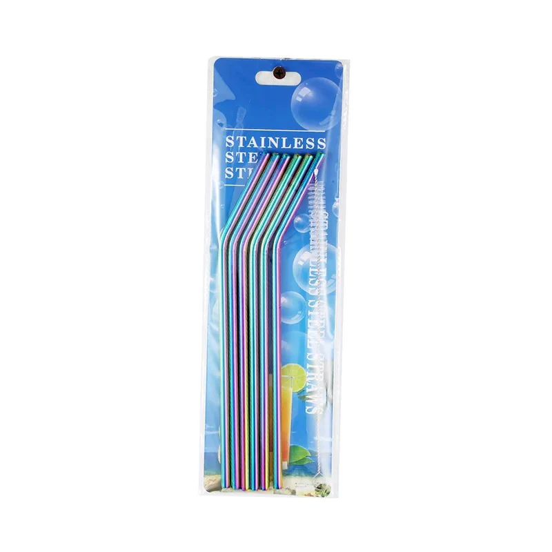 Metal Stainless Steel Straws (set of 6) - Image 6