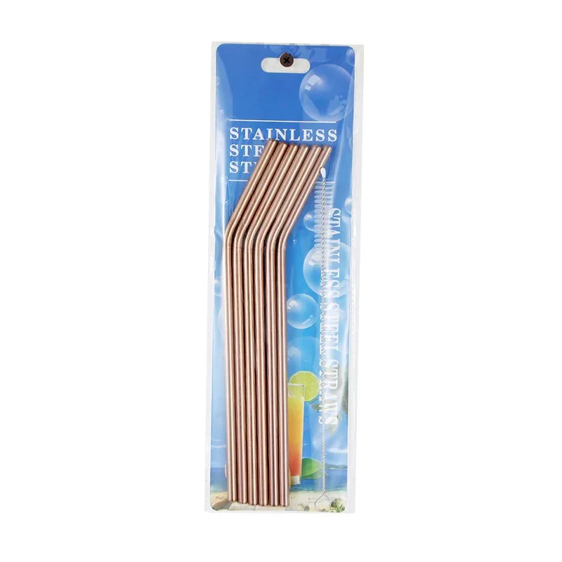 Metal Stainless Steel Straws (set of 6) - Image 7