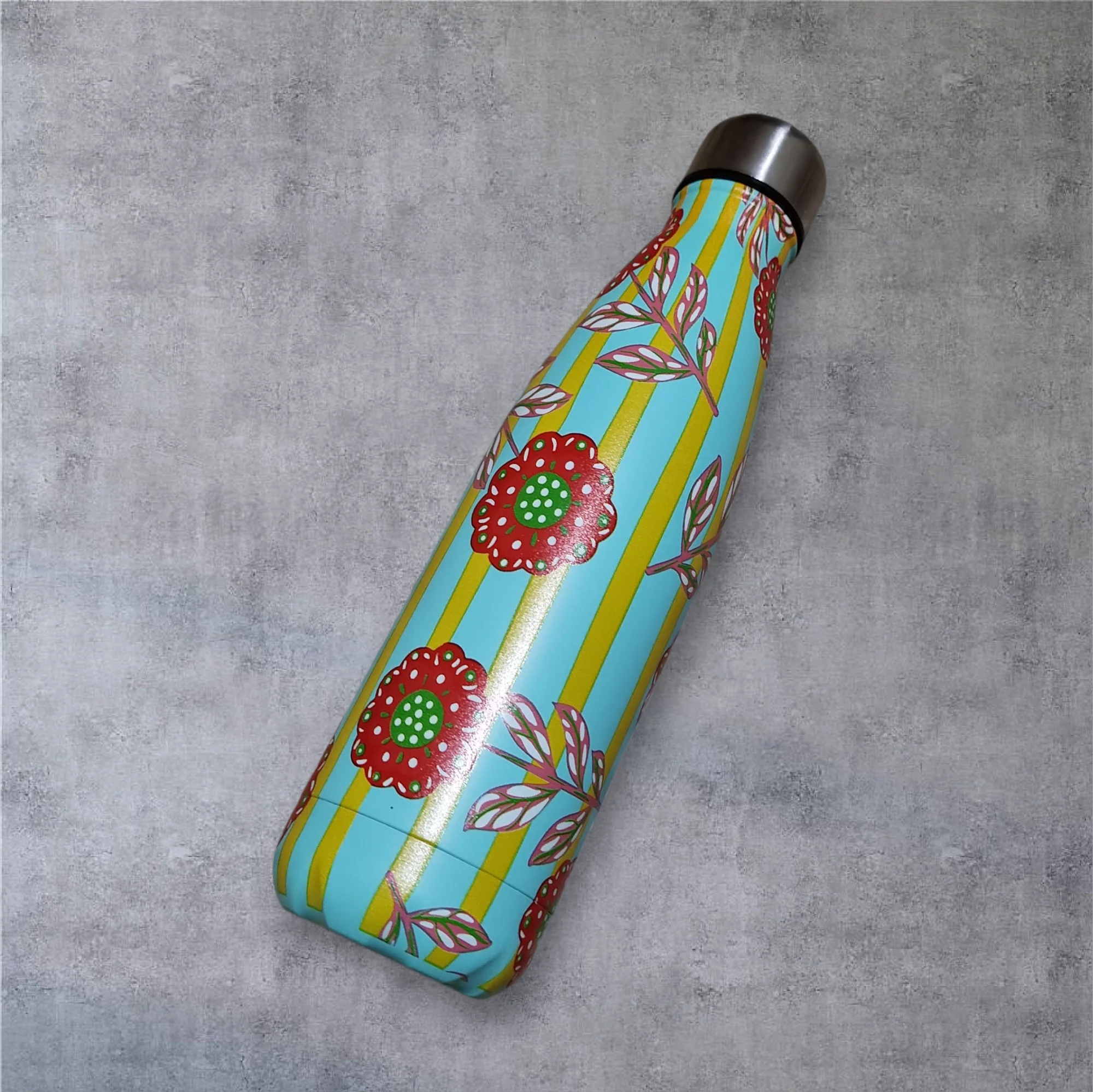 Floral Stainless Steel Water Bottle (500ml) - Image 4