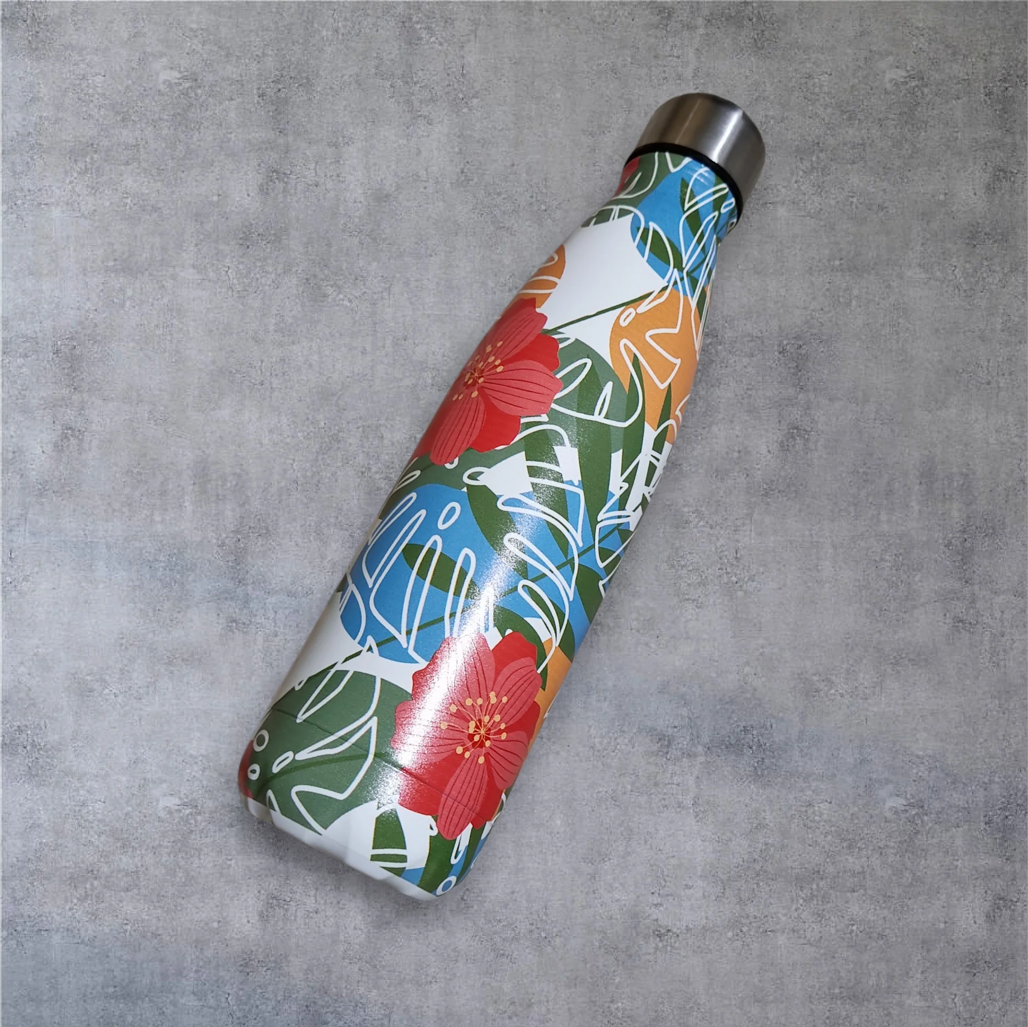 Floral Stainless Steel Water Bottle (500ml) - Image 6