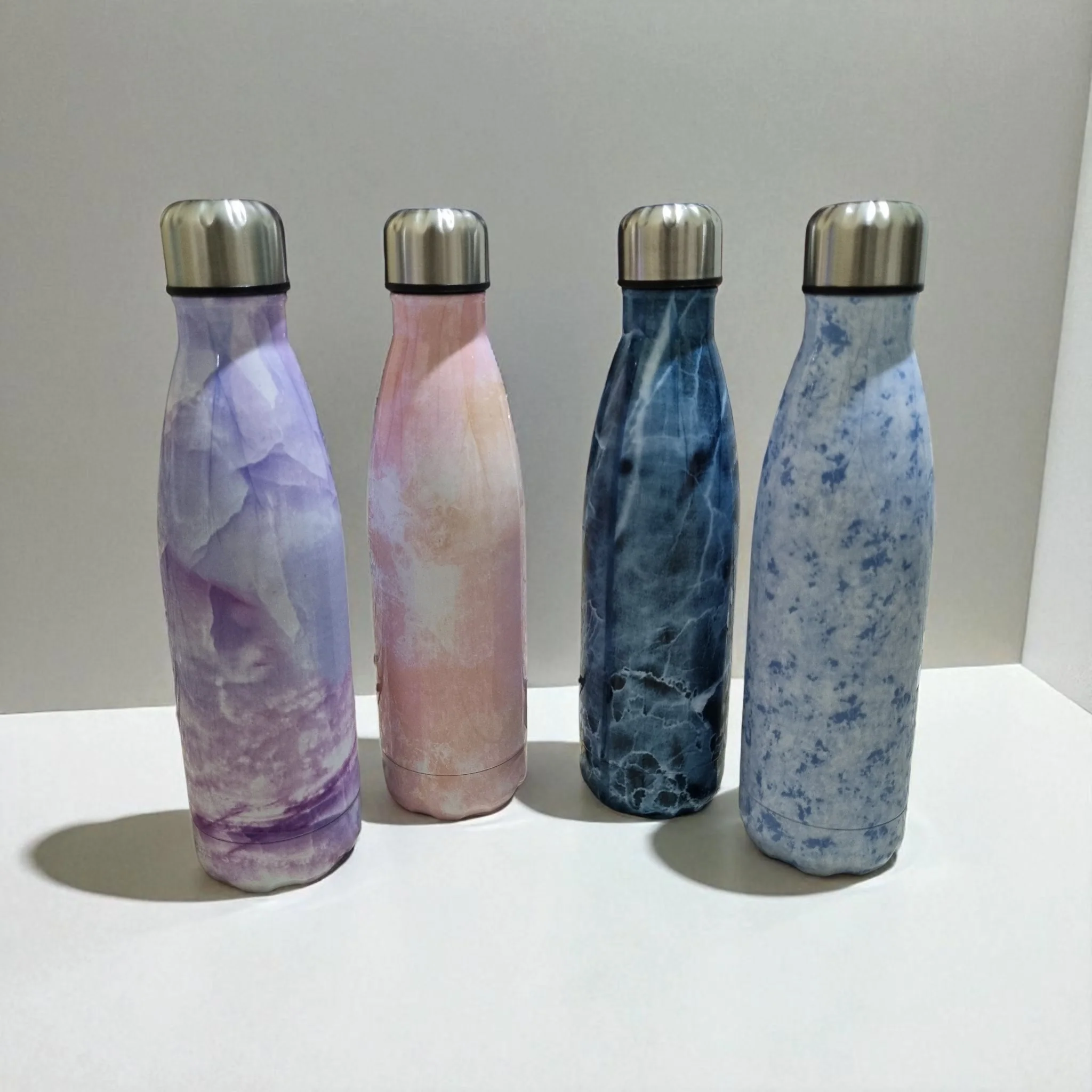 Water Color Effect Stainless Steel Water Bottle (500ml) - Image 2