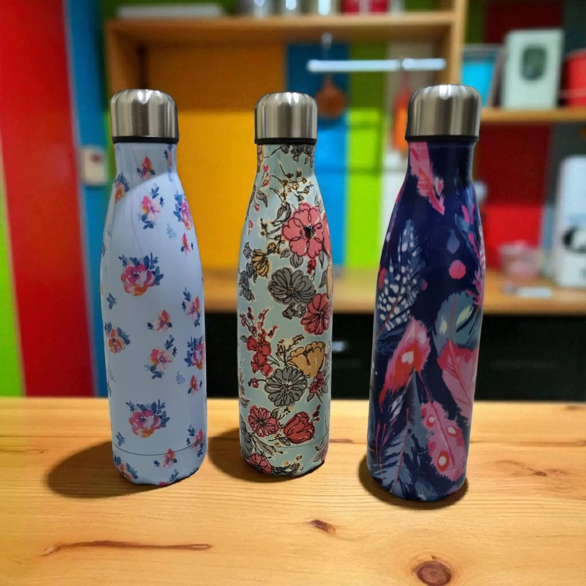 Spring Series Stainless Steel Water Bottle (500ml) - Image 2