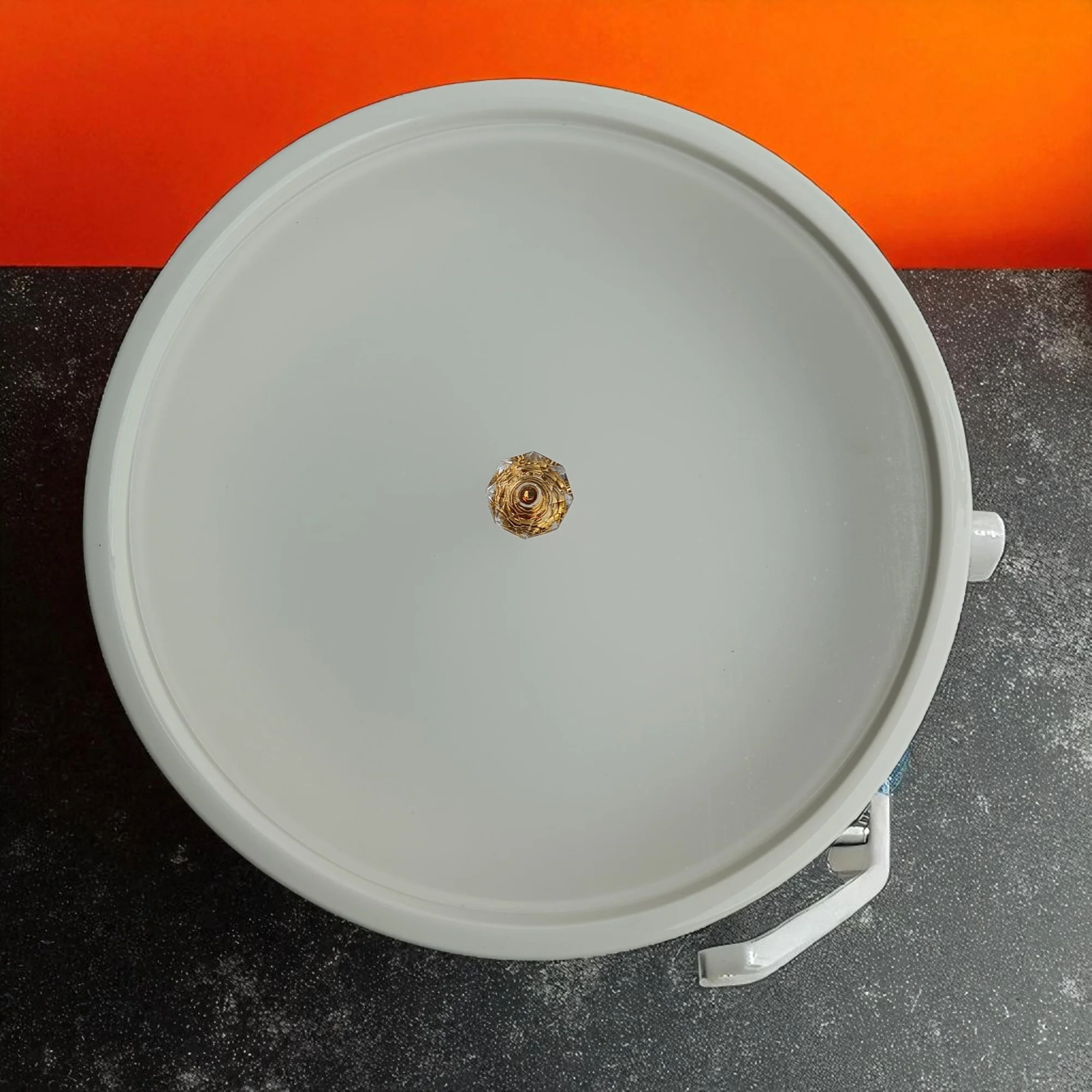 Round Ceramic Storage Bowl with Acrylic Lid (11 inch) - Image 3