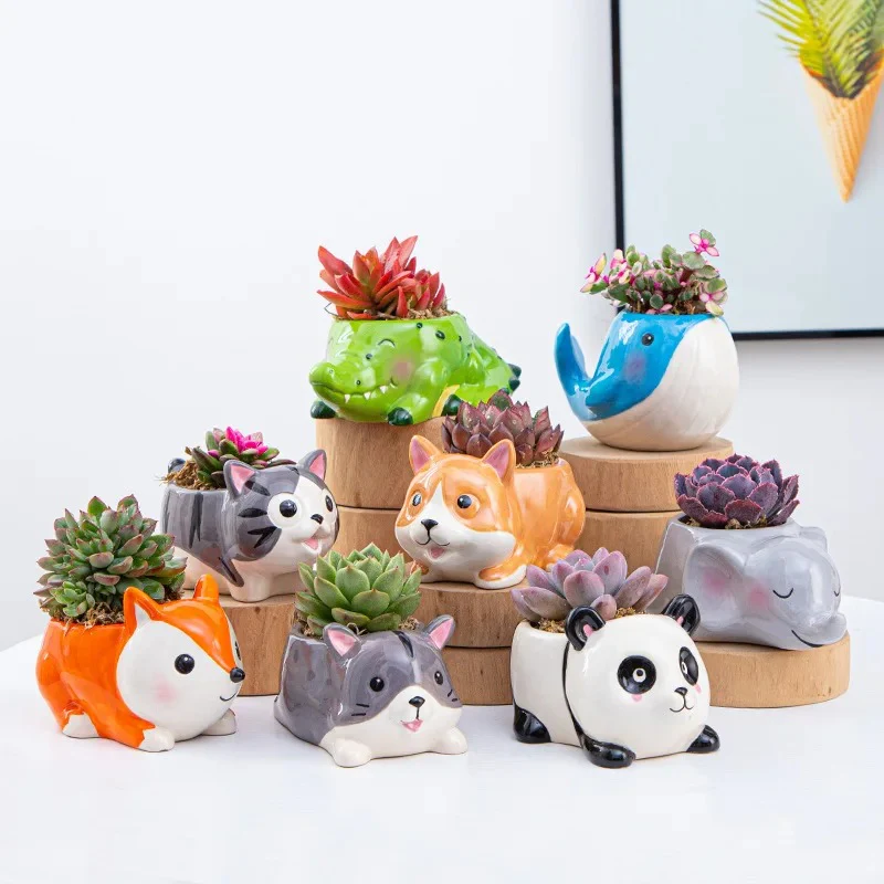 Zoo Theme Animal Ceramic Succulent Pot - Image 6