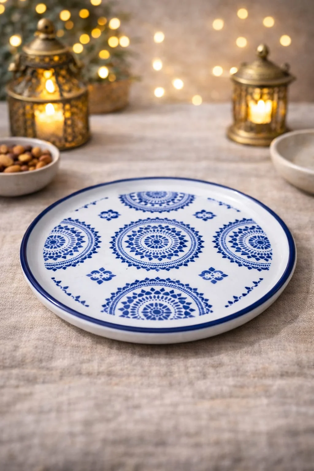 Patterned Ramadan Dates Serving Plate (5inch) - Image 6