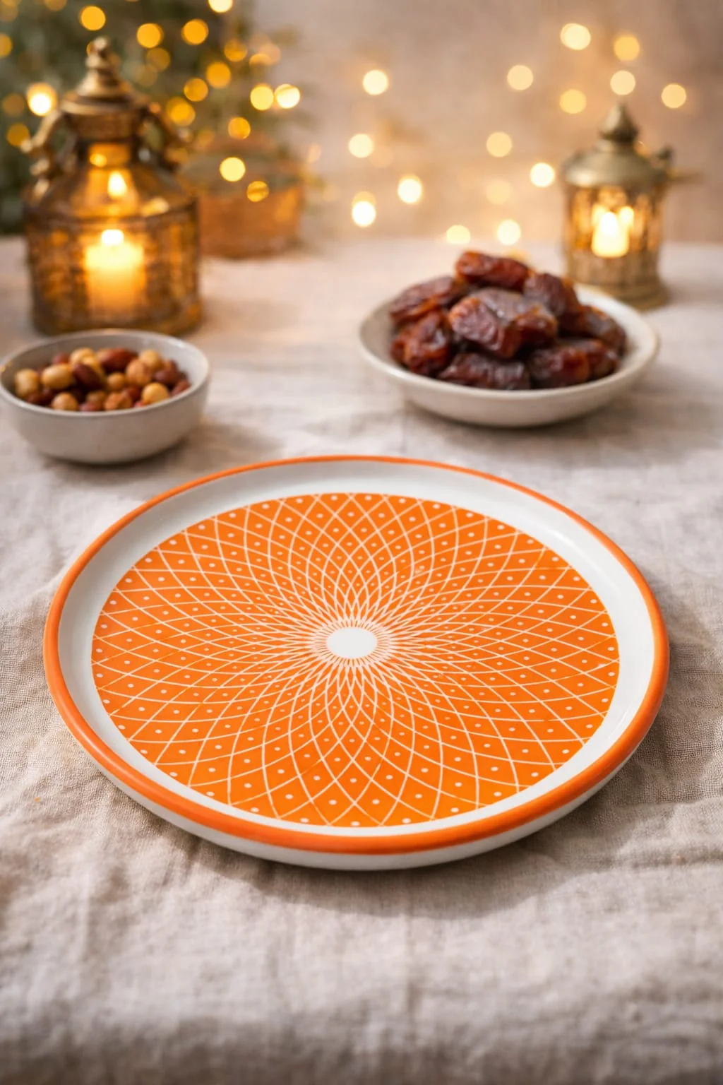 Patterned Ramadan Dates Serving Plate (5inch) - Image 8