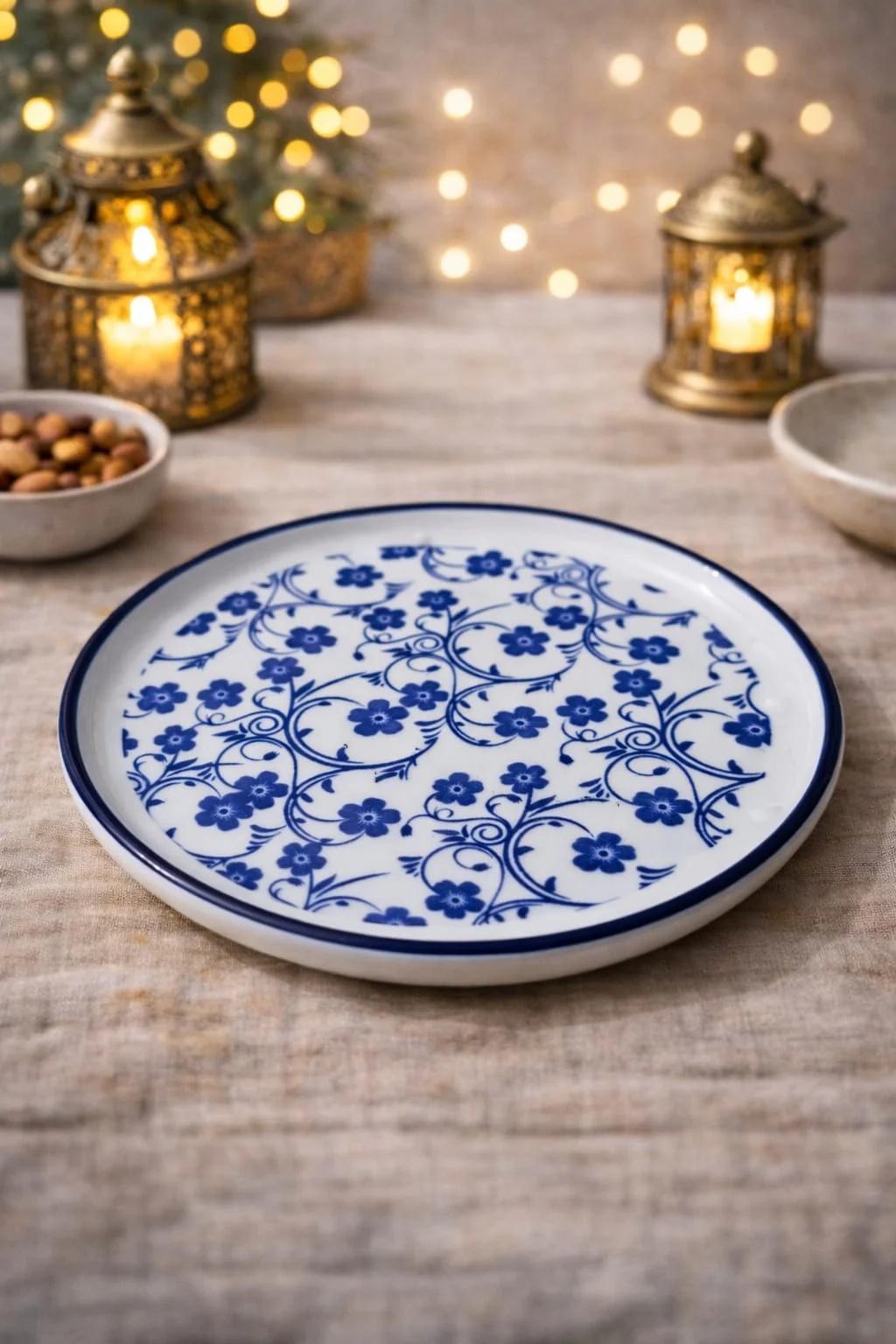 Patterned Ramadan Dates Serving Plate (5inch) - Image 9