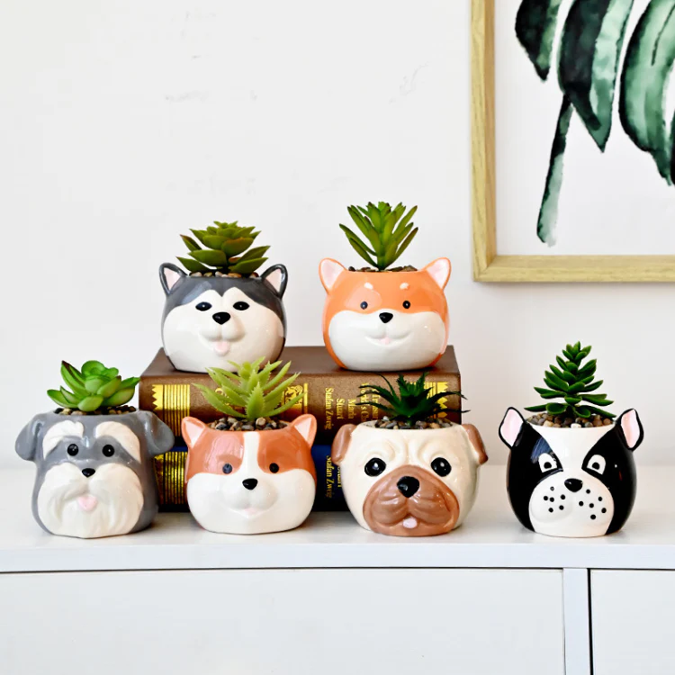 Mini Dog Succulent Plant Pot - Image 5