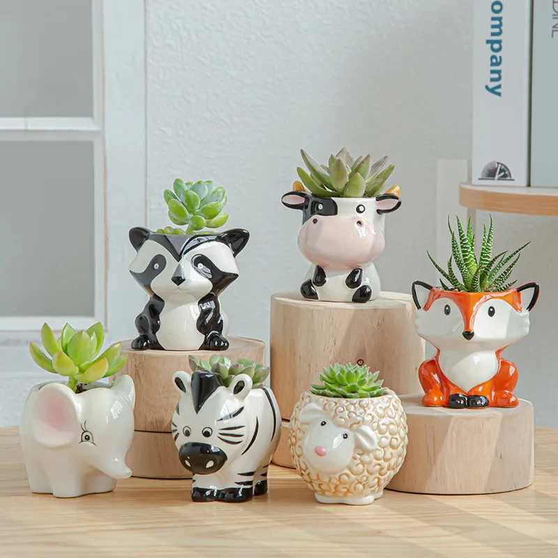 Farm Animal Ceramic Succulent Pot - Image 6