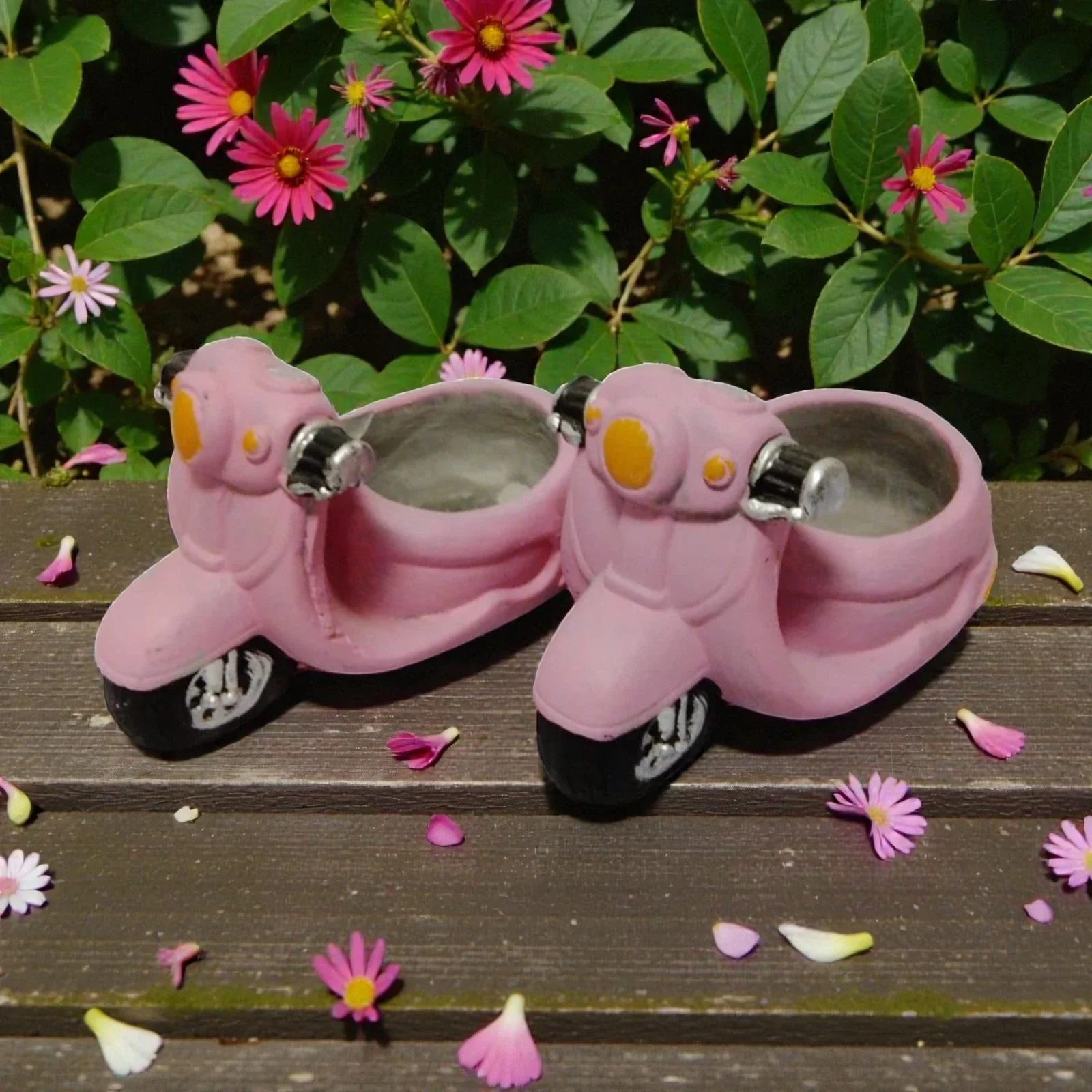 Handpainted Scooter Ceramic Succulent Pot - Image 7