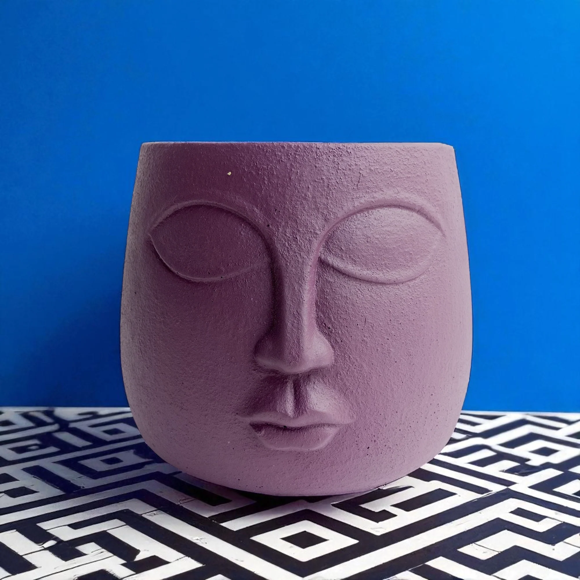 Modern Ceramic Face Planter - Image 3