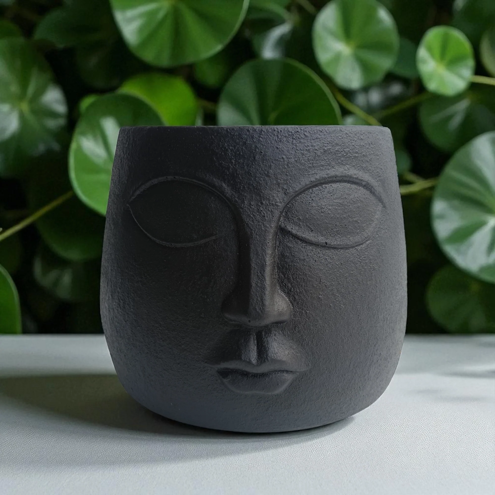 Modern Ceramic Face Planter - Image 4