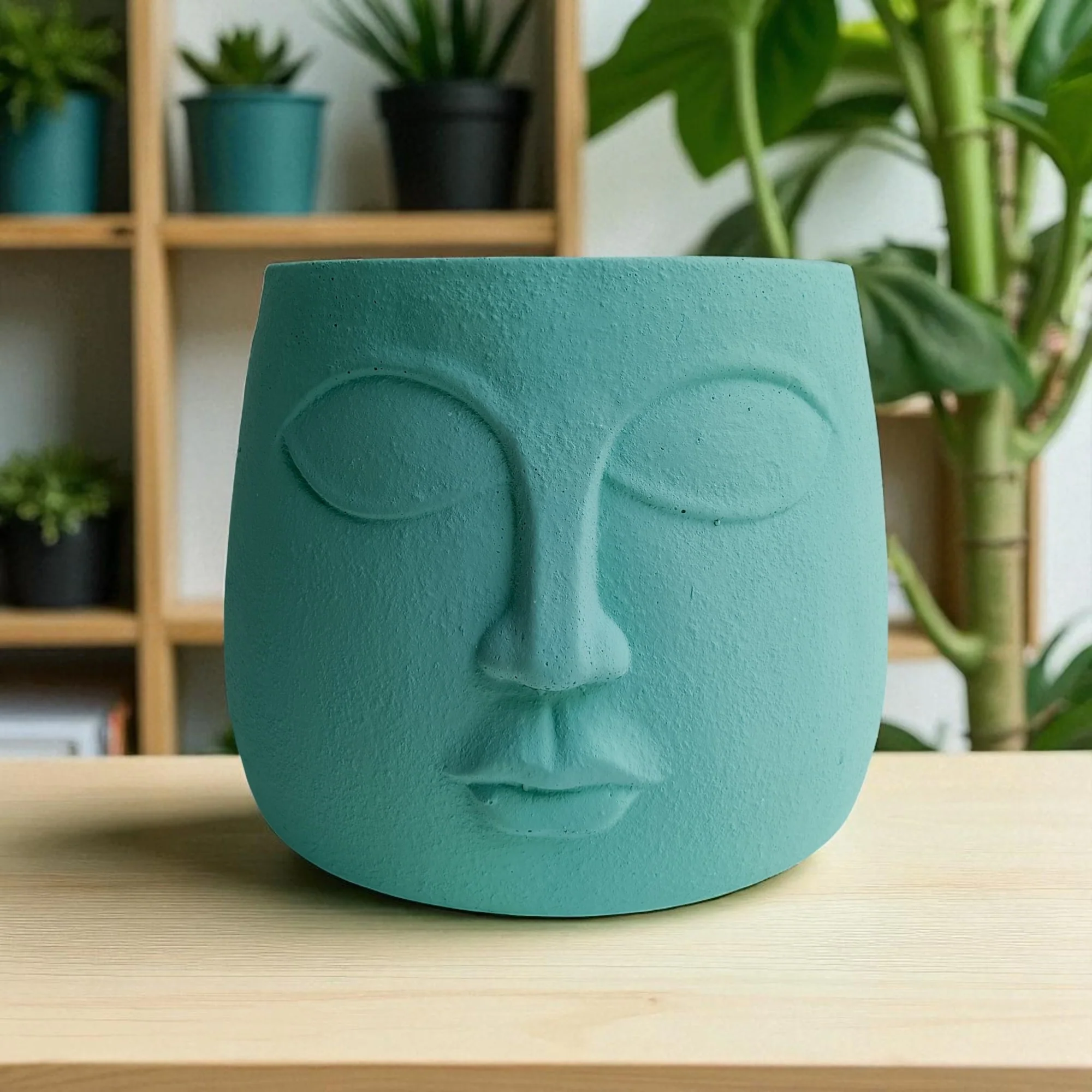 Modern Ceramic Face Planter - Image 6