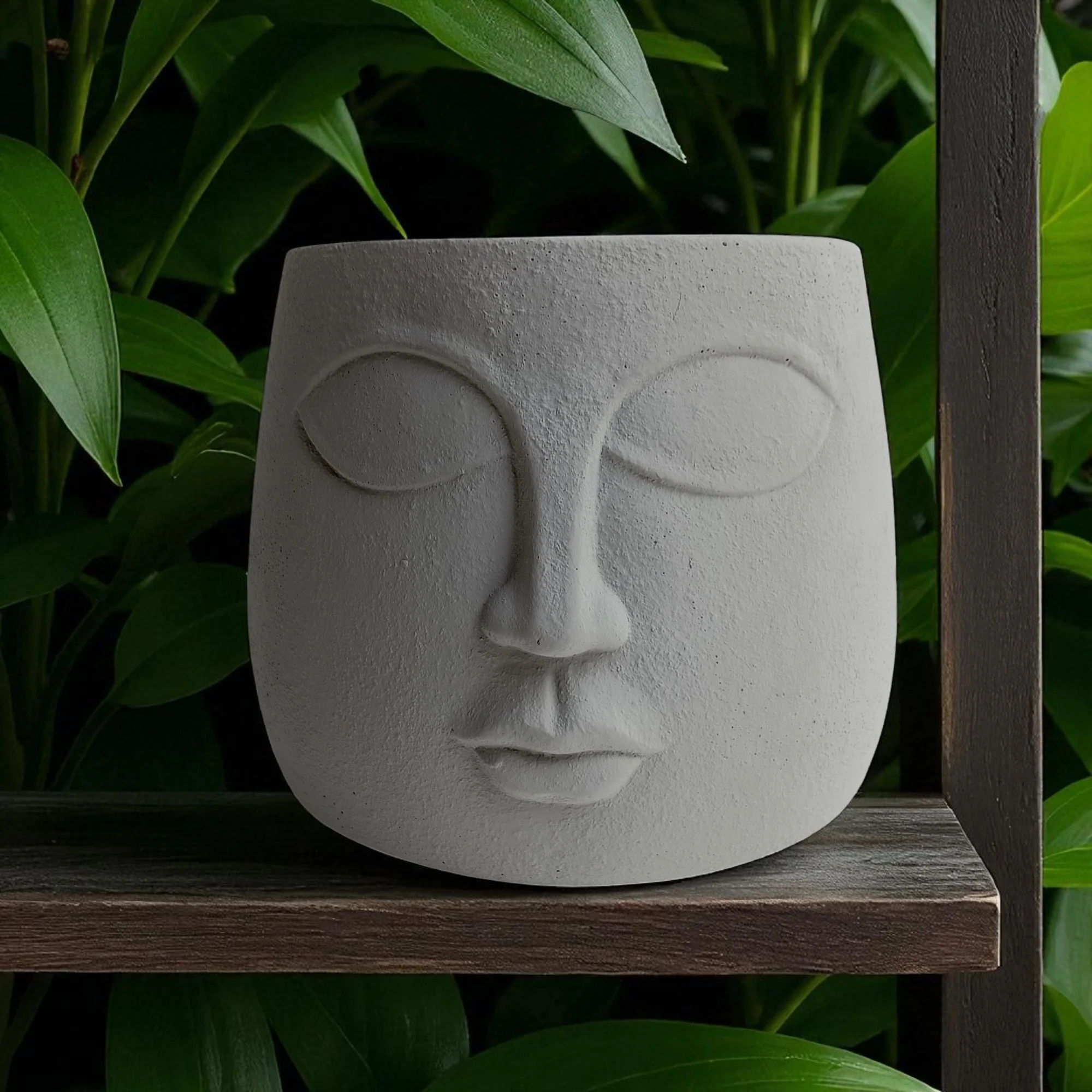 Modern Ceramic Face Planter - Image 7