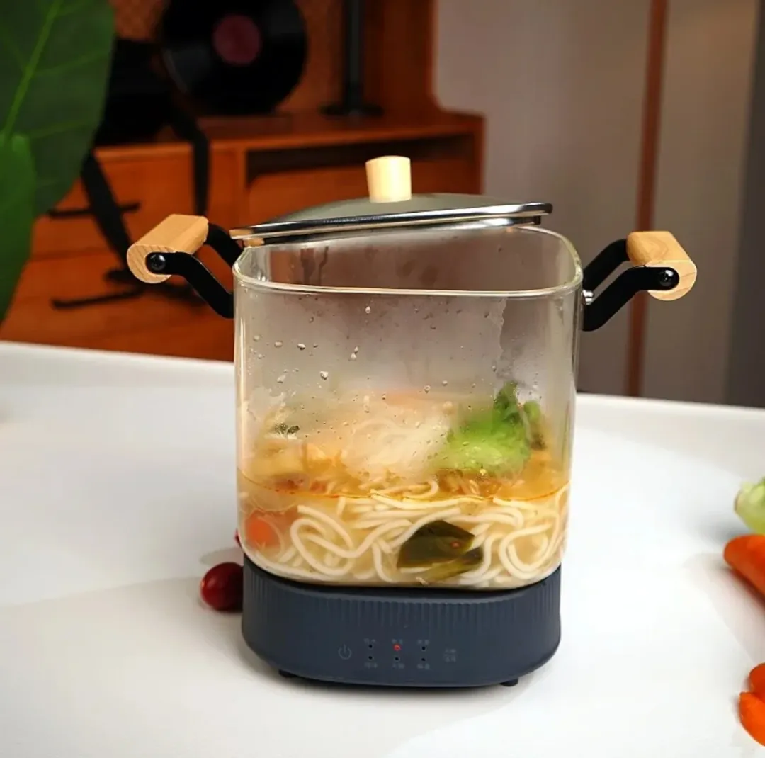 Classic Square Transparent Glass Stew Pot - Image 4