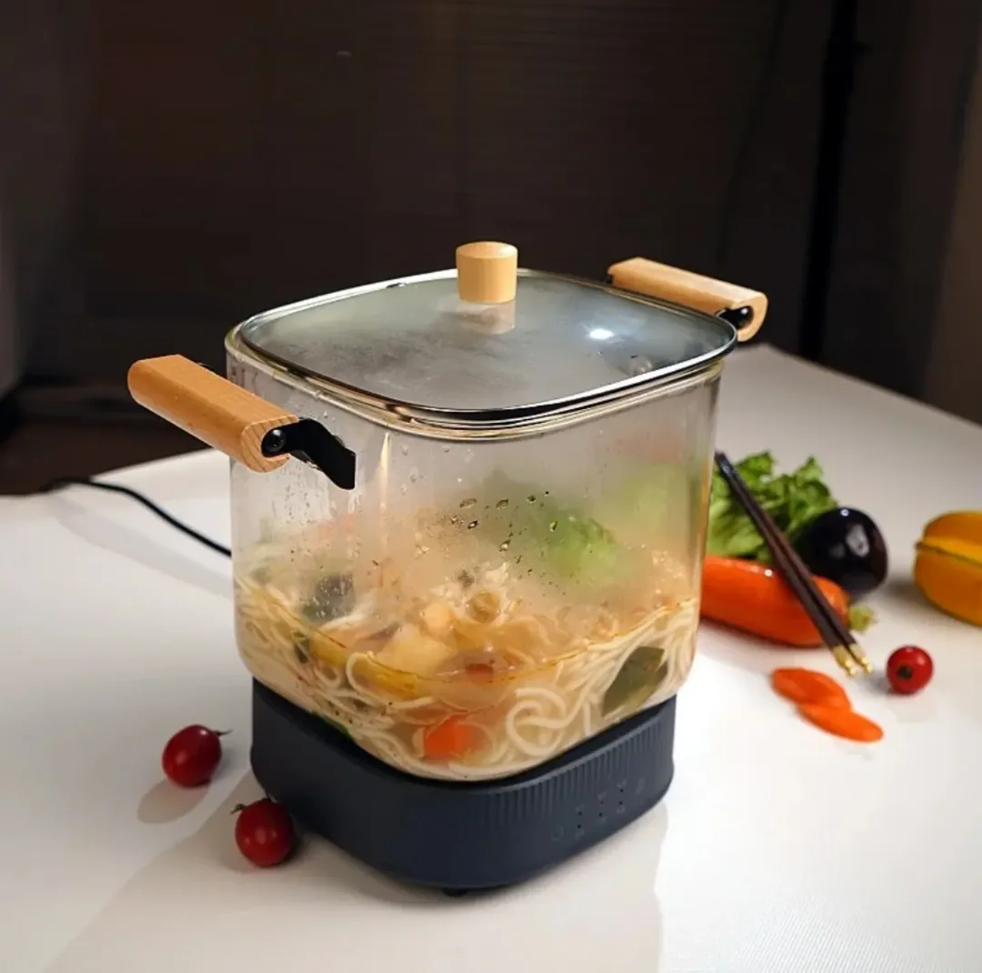 Classic Square Transparent Glass Stew Pot - Image 6