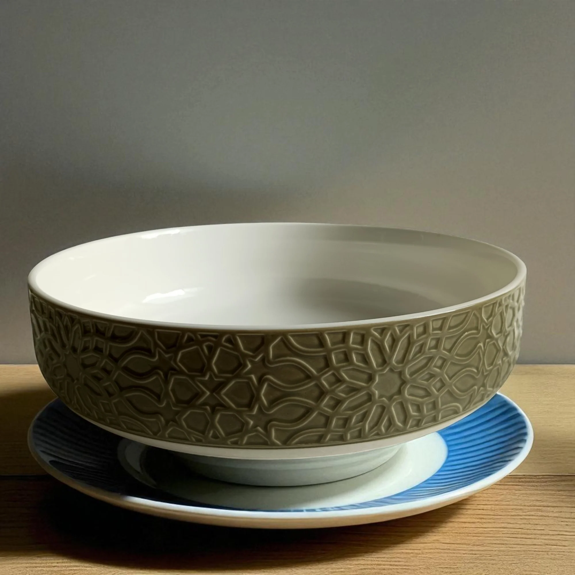 Embossed Ceramic Bowl (10 inches) - Image 5