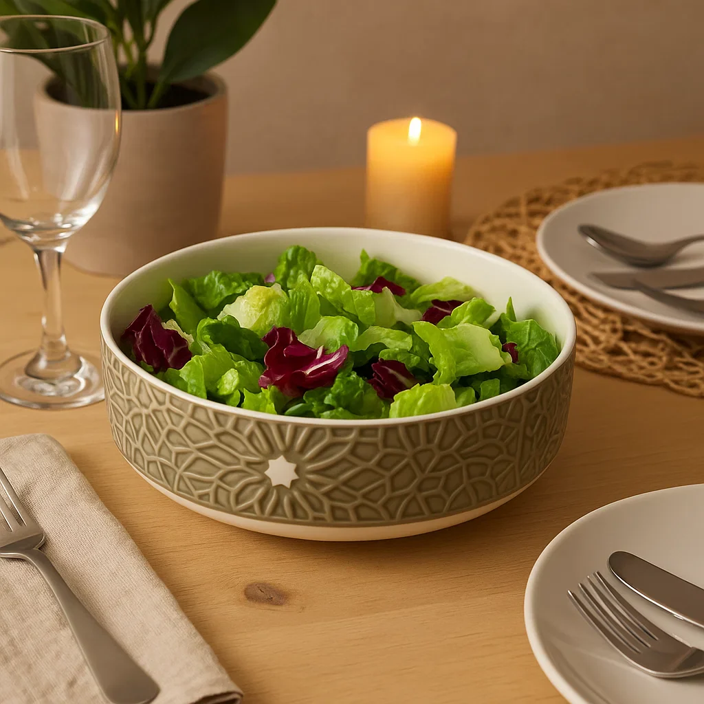 Embossed Ceramic Bowl (10 inches) - Image 7