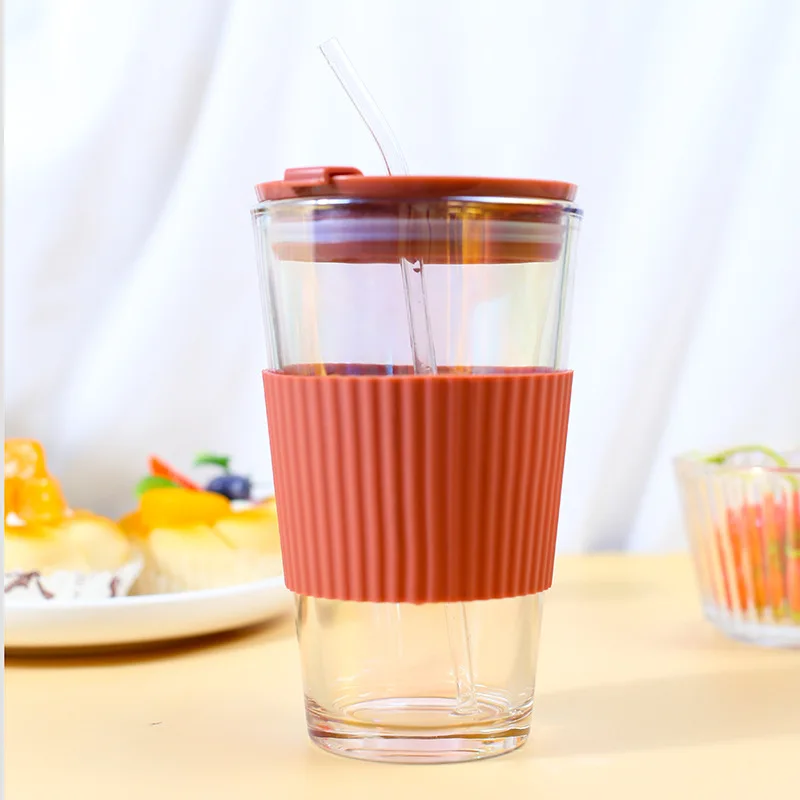 Glass Tumbler with Silicone Grip (450ml) - Image 11