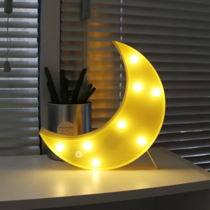 Battery Operated Moon Night Lamp- LED Crescent Light - Image 11