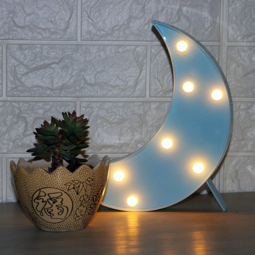 Battery Operated Moon Night Lamp- LED Crescent Light - Image 13
