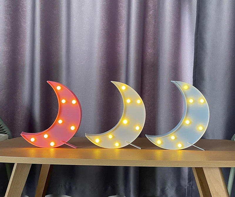 Battery Operated Moon Night Lamp- LED Crescent Light - Image 3