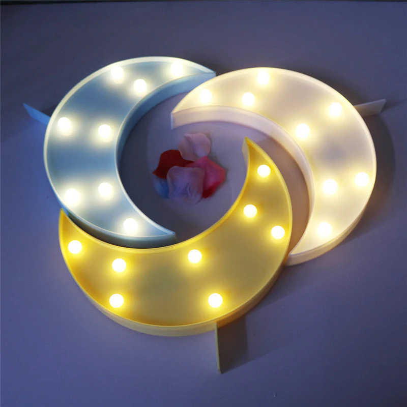 Battery Operated Moon Night Lamp- LED Crescent Light - Image 5