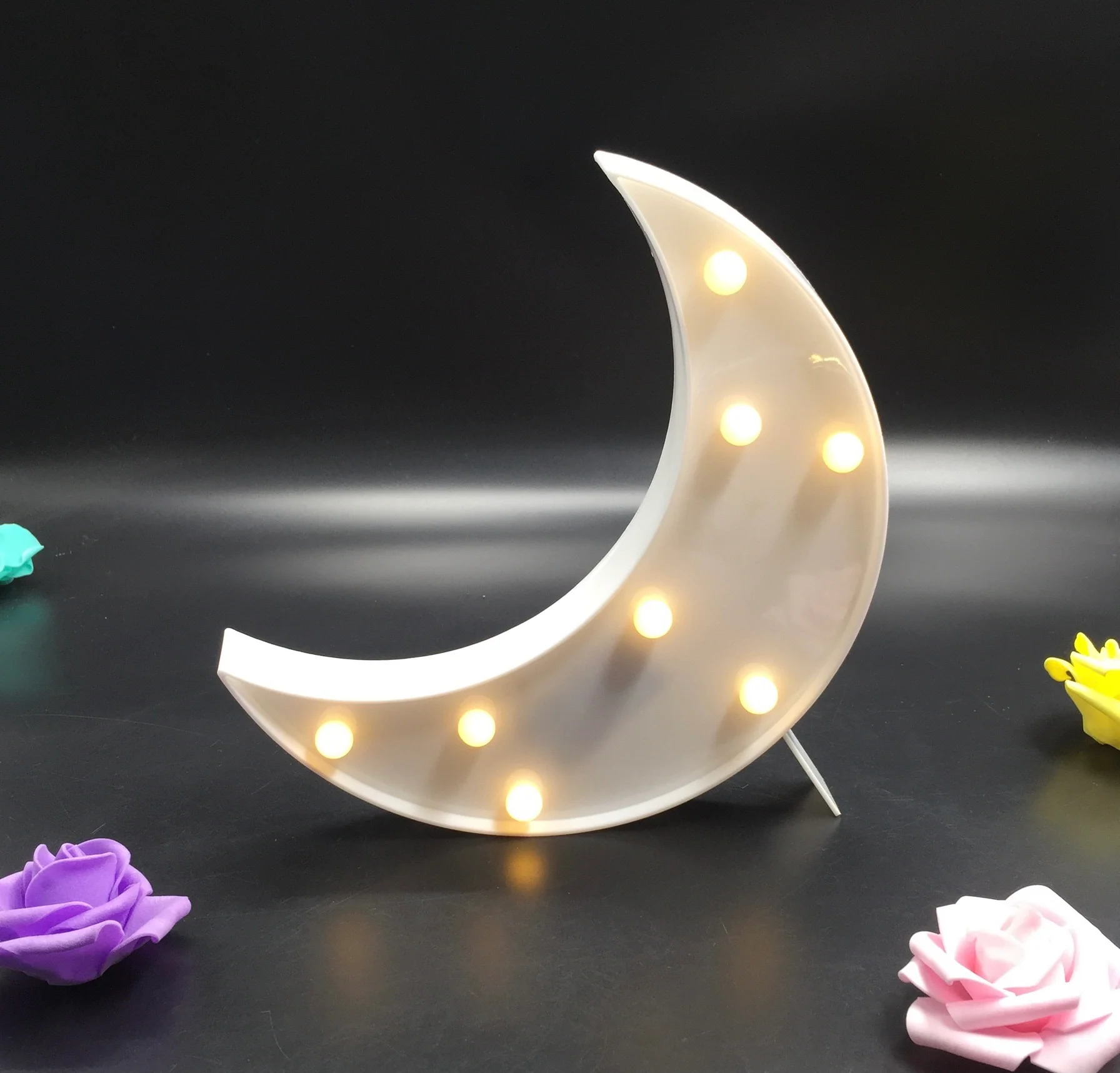 Battery Operated Moon Night Lamp- LED Crescent Light - Image 8