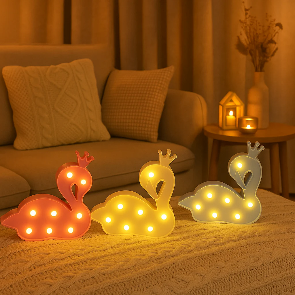 Swan LED Night Light- LED Swan Light - Image 3