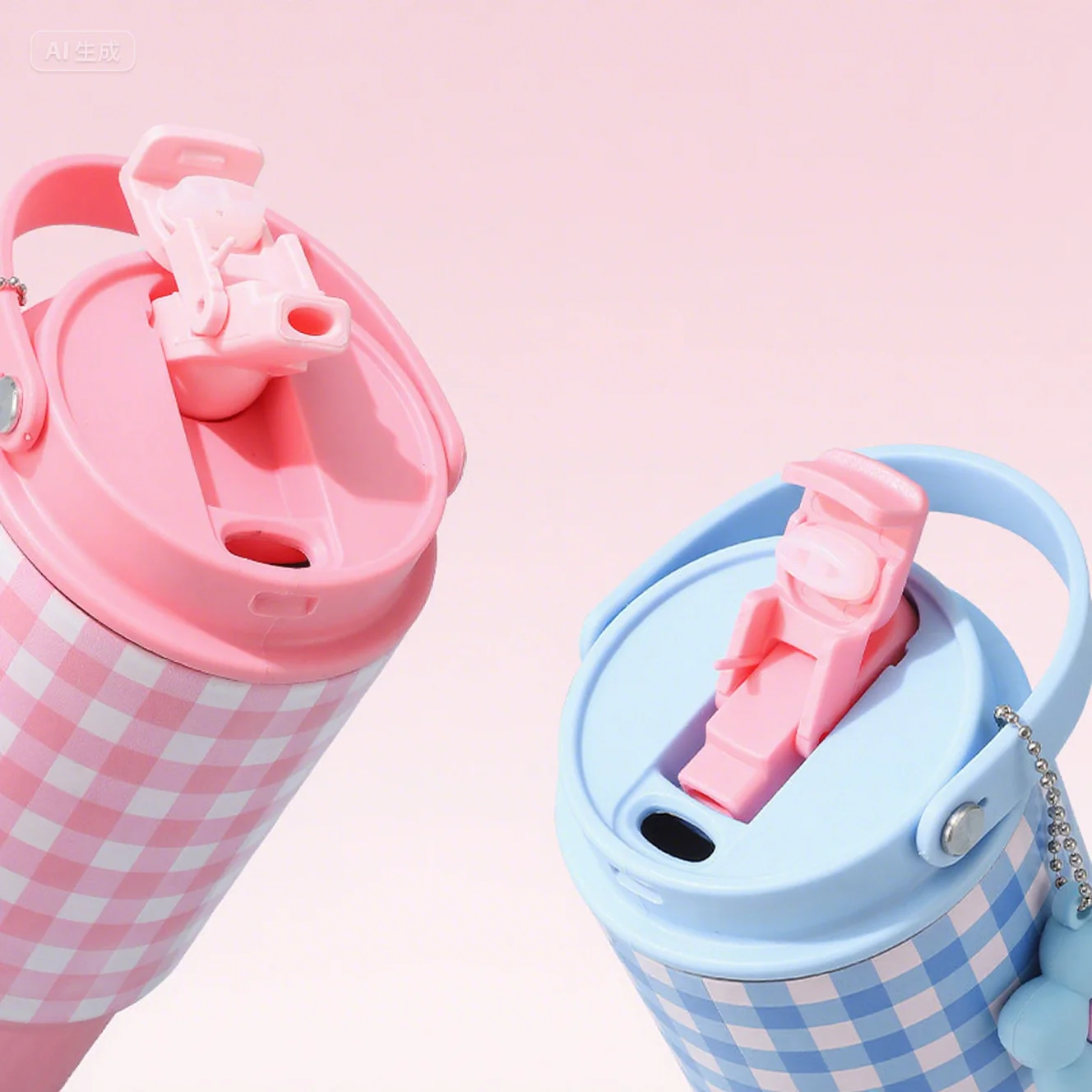 Gingham Stainless Steel Tumbler (800ml) - Image 10