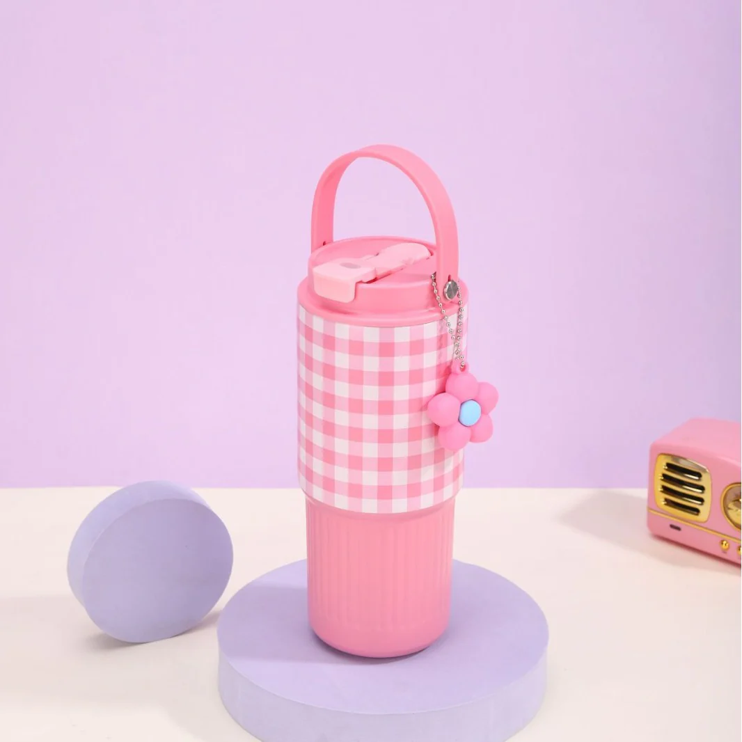 Gingham Stainless Steel Tumbler (800ml) - Image 12