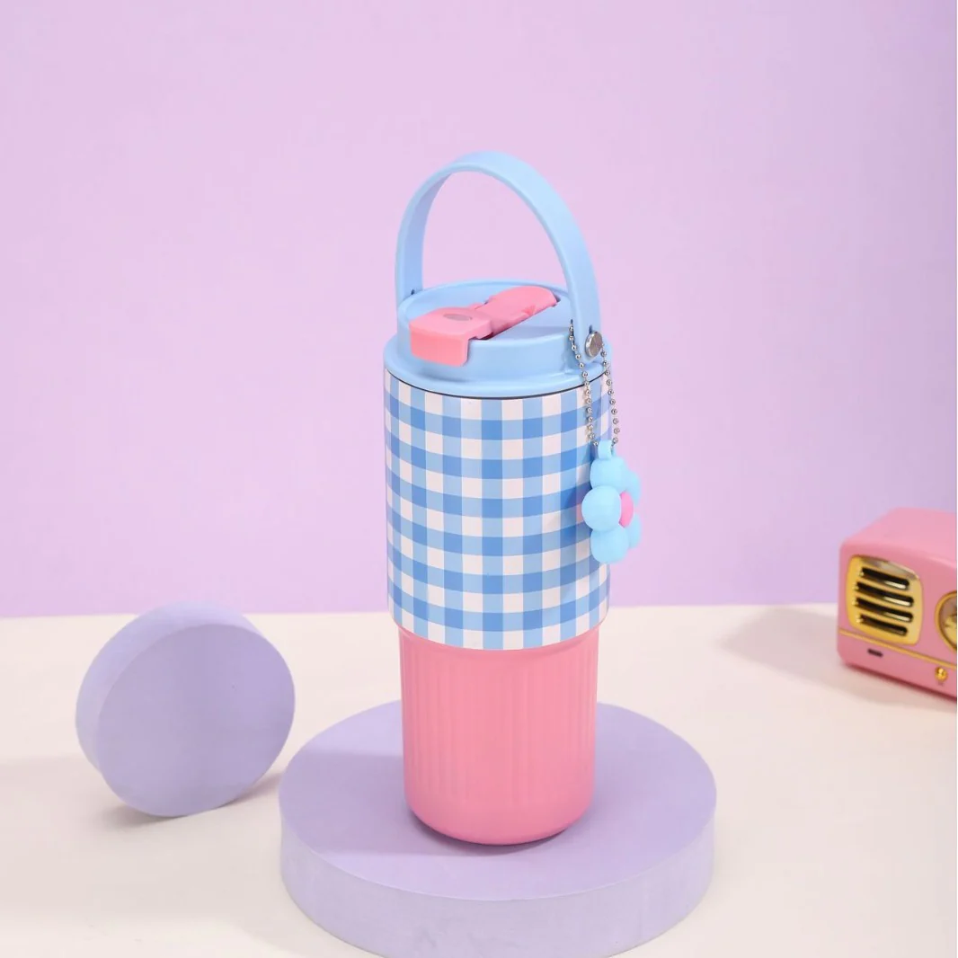 Gingham Stainless Steel Tumbler (800ml) - Image 13