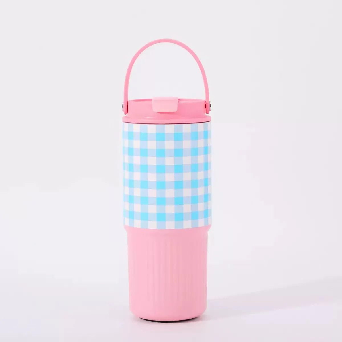 Gingham Stainless Steel Tumbler (800ml) - Image 6