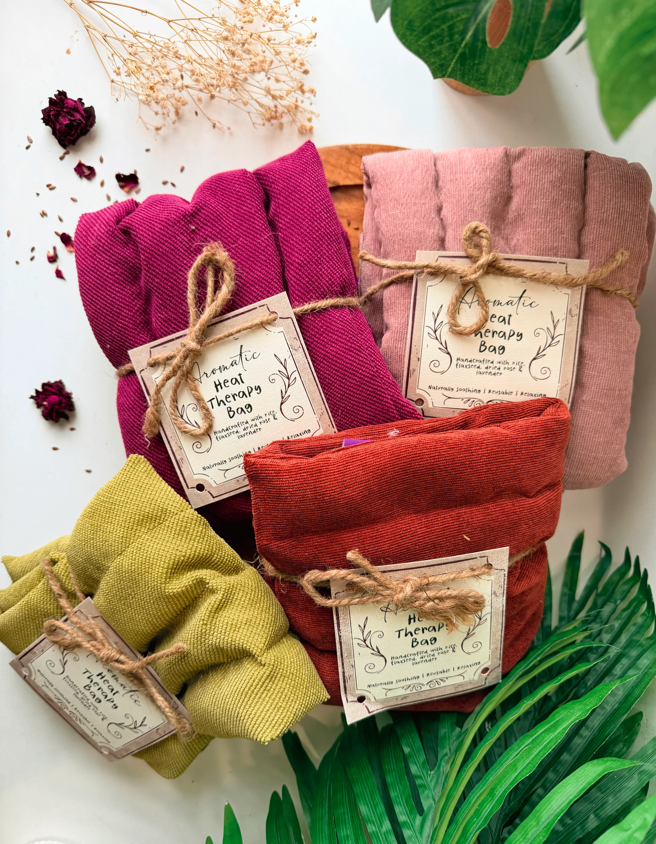 Natural Rice & Flaxseed Neck Heating Pad - Image 3