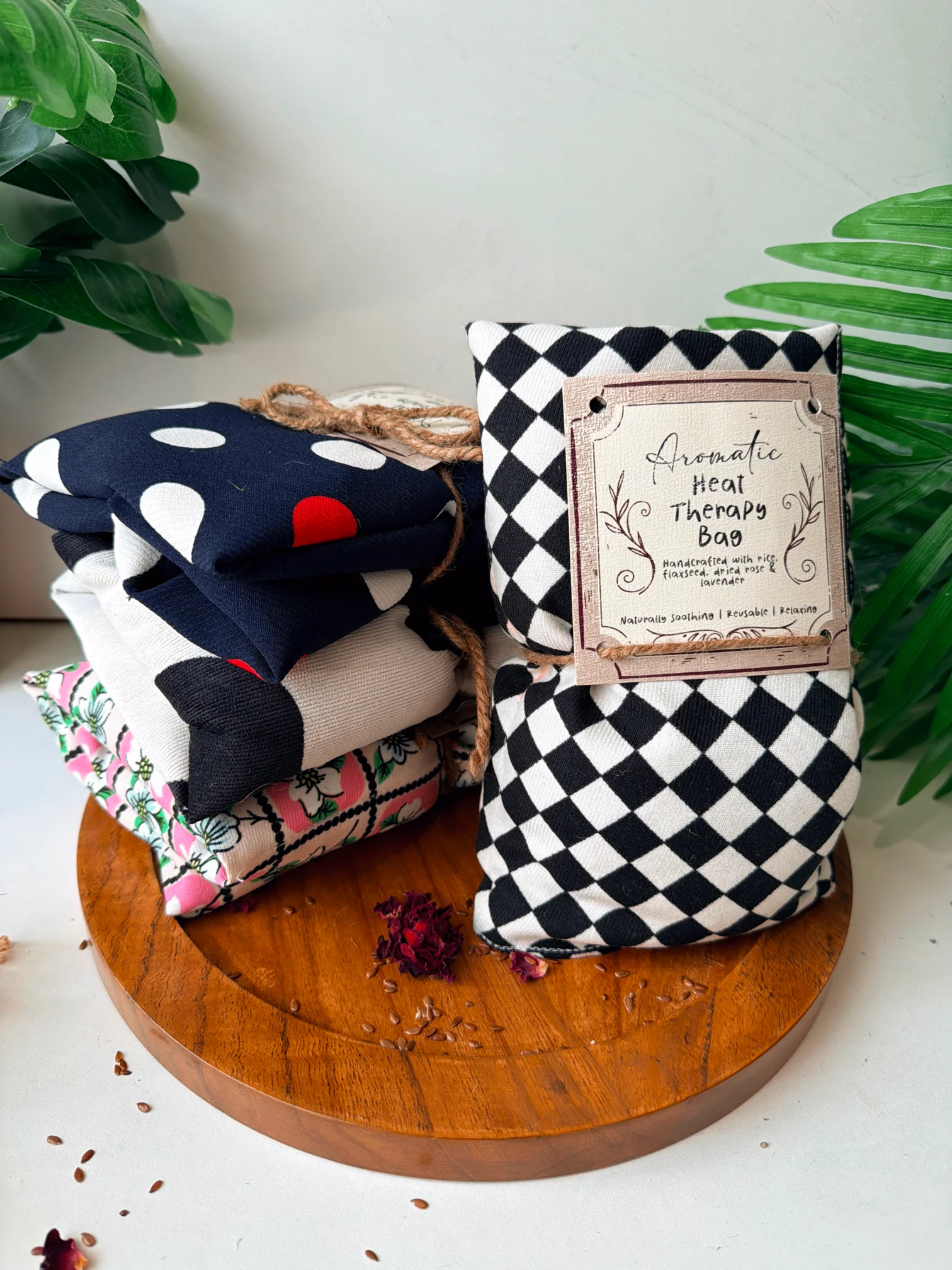 Natural Rice & Flaxseed Neck Heating Pad - Image 4