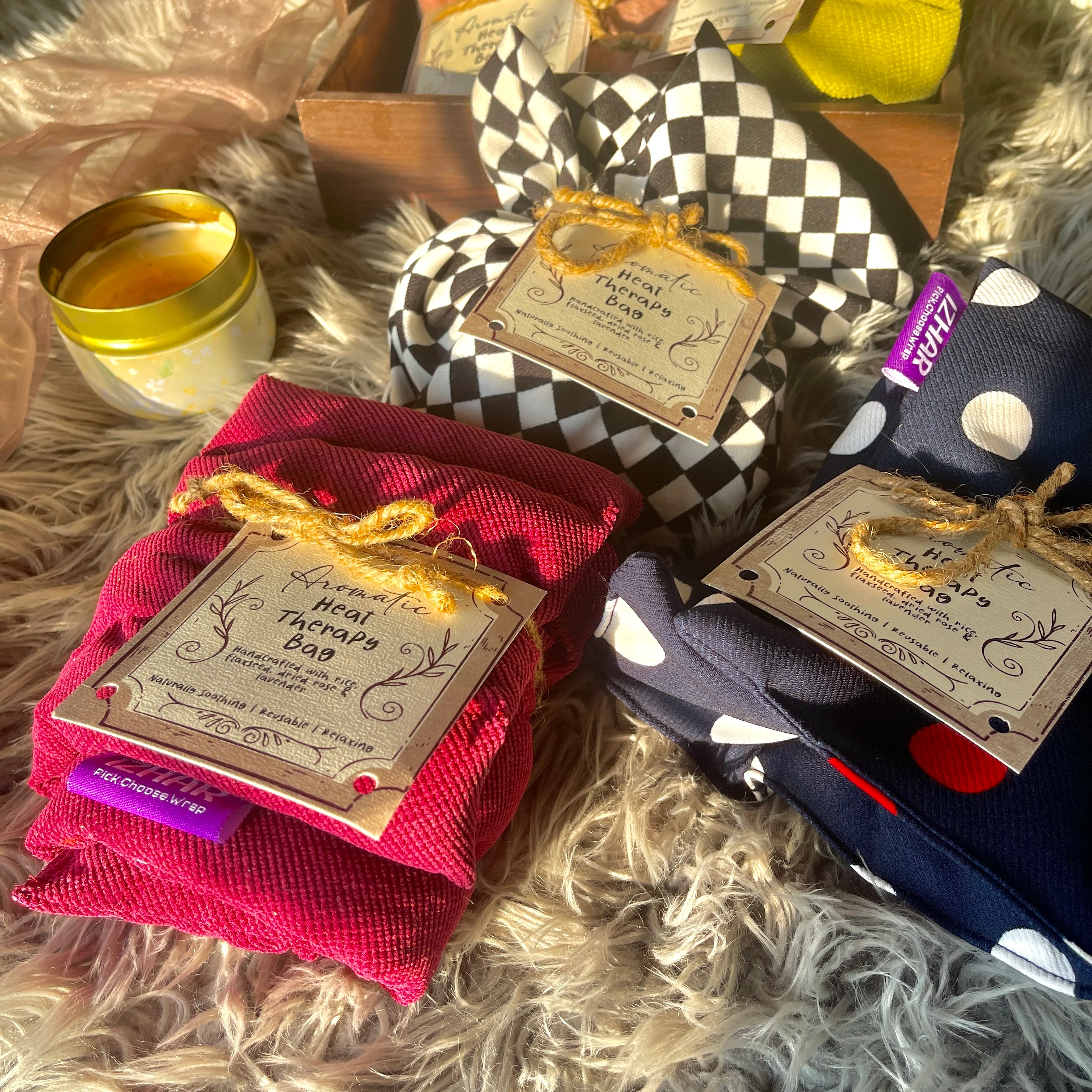 Natural Rice & Flaxseed Neck Heating Pad - Image 5