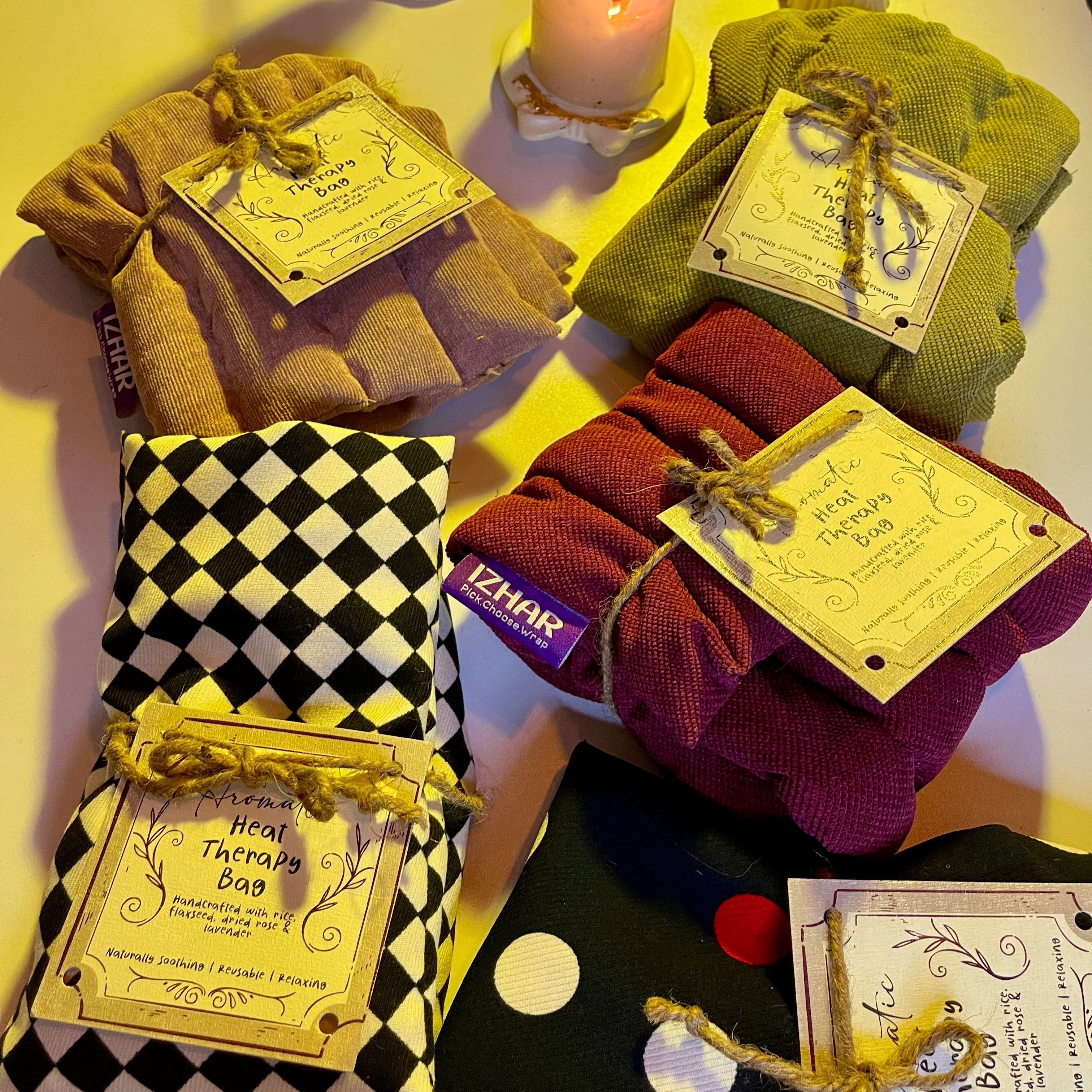 Natural Rice & Flaxseed Neck Heating Pad - Image 6