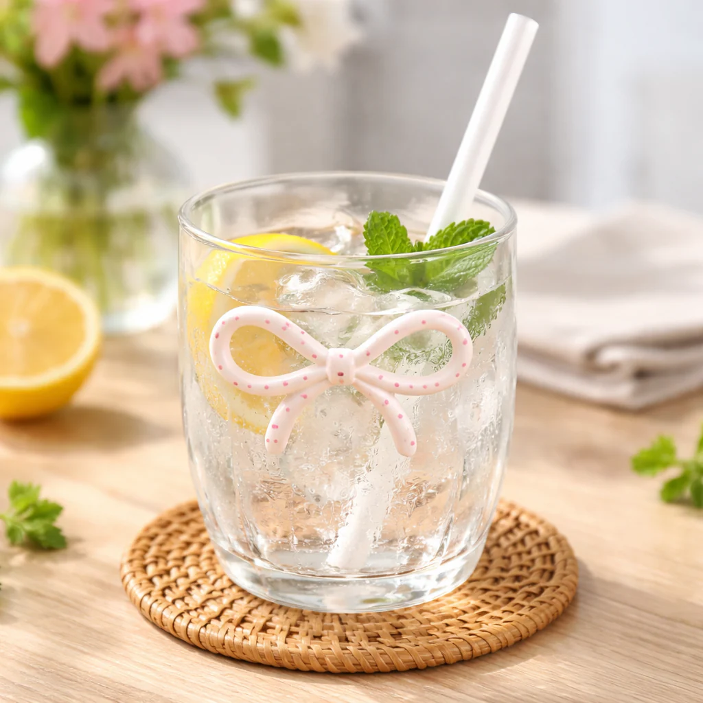 Clear Glass with Resin Bow (350ml) - Image 3