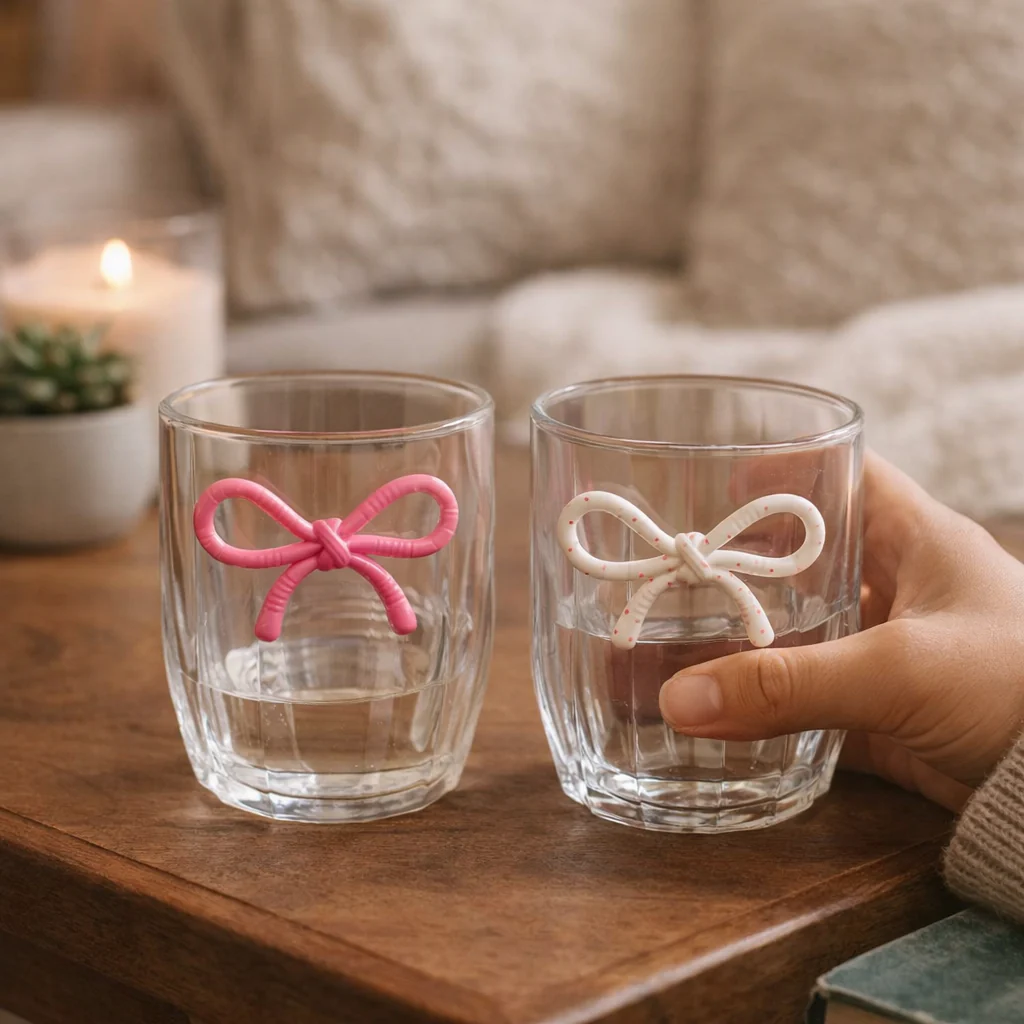 Clear Glass with Resin Bow (350ml) - Image 5