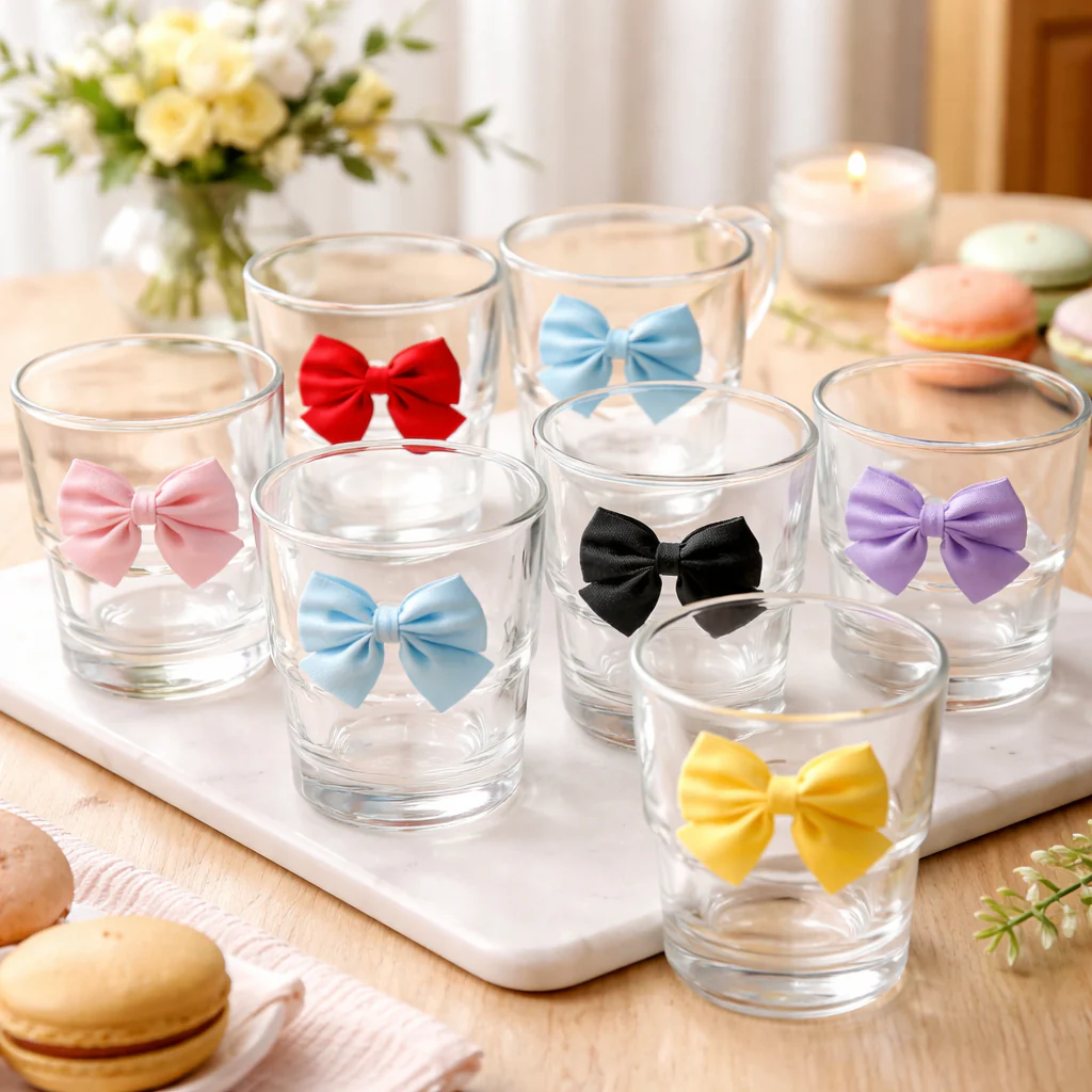 Stacking Glass with Resin Bow (290ml) - Image 3