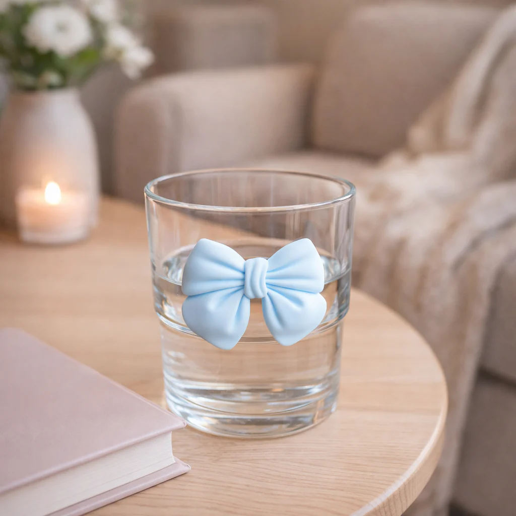 Stacking Glass with Resin Bow (290ml) - Image 6